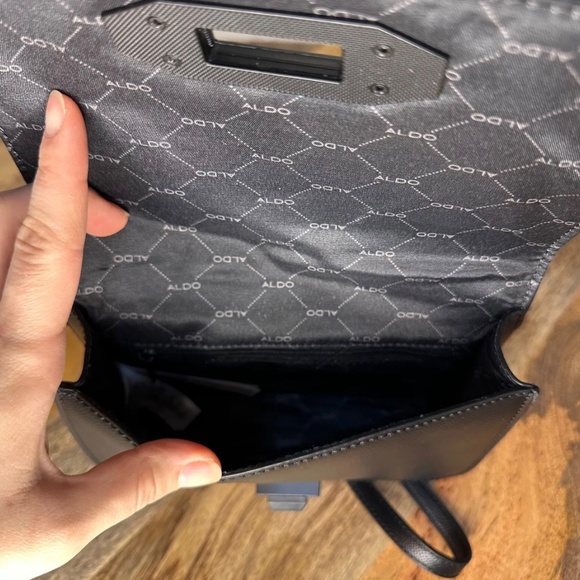 ALDO Animal Print Small Women Crossbody Animal Print Bag Black NWT - Picture 5 of 5